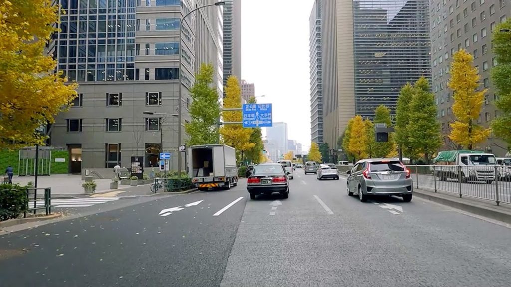 Tokyo Drive [4K] Tsukiji to Aoyama | JAPAN Ambient Driving | No music (GoPro POV)