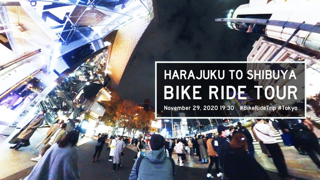 Insta360 One X | Bike Ride Tour From Harajuku To Shibuya 【4K】 Tokyo | ラフォーレ原宿〜明治通り
