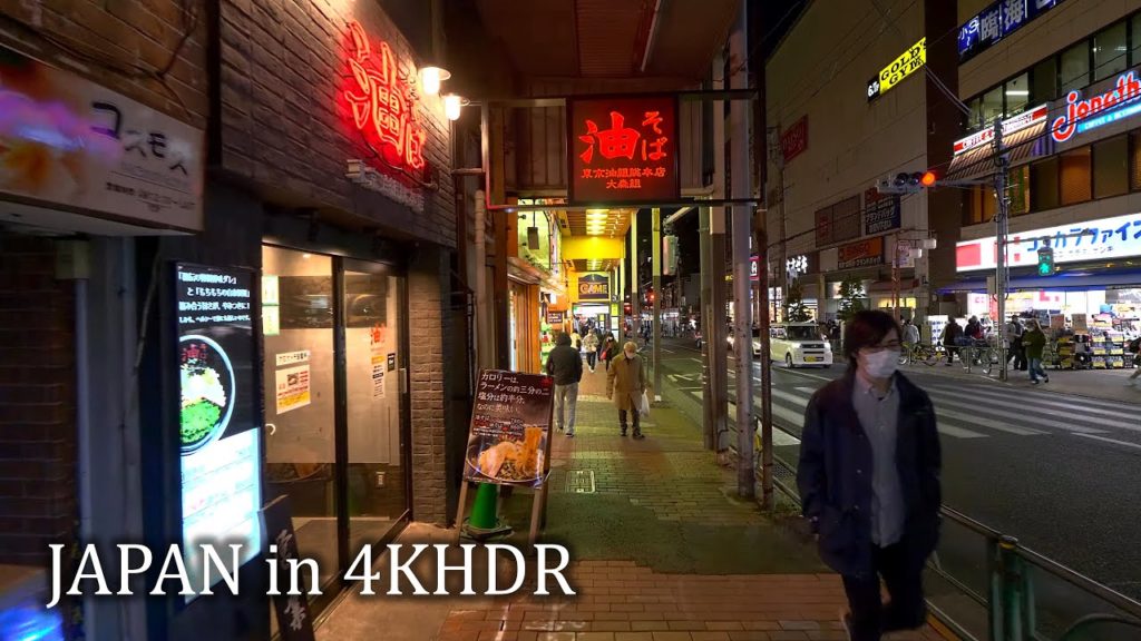 【4KHDR】Tokyo Oomori sunset walk - hills and narrow streets