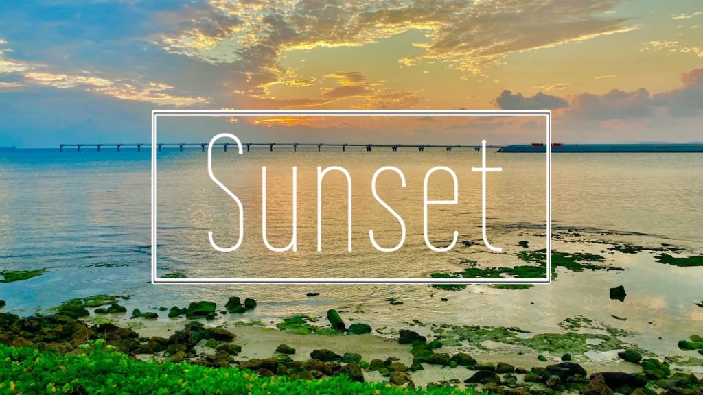 [4K] Sunset in Okinawa | Japan Travel Footage | Umikaji Terrace Senagajima - iPhone SE
