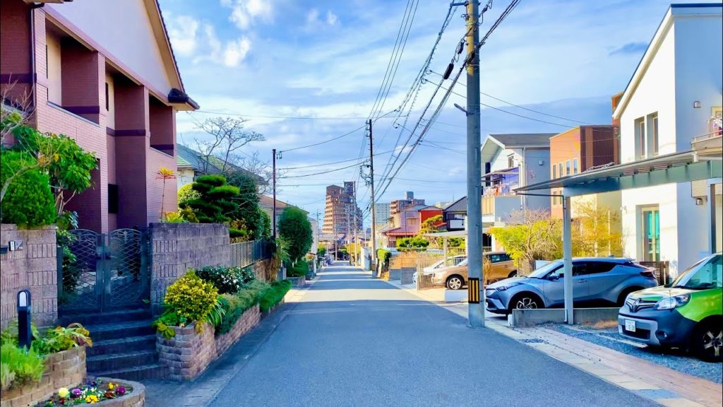 【4K】Modern Japanese Houses / Neighborhood Walking Tour in Japan (Nagakute, Nagoya)