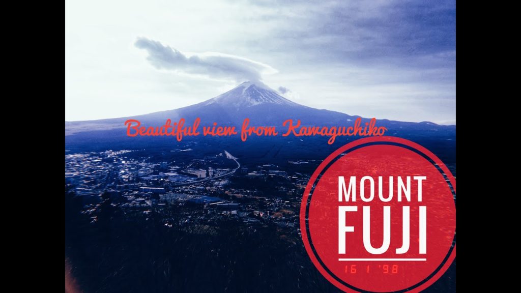 富士山 Mount Fuji view from Kawaguchiko. Virtual trip Japan