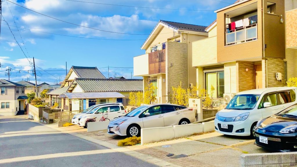 【4K】Modern Japanese Houses / Neighborhood Walking Tour in Japan (Nagakute, Nagoya)