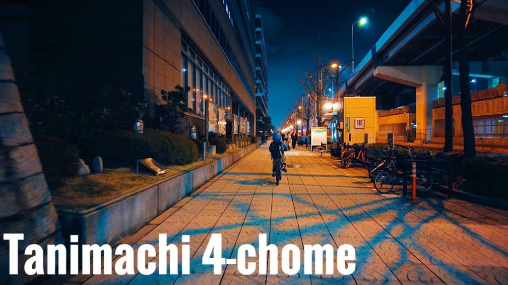 谷町４丁目 DJI Pocket 2 Osaka Night Walk - Tanimachi 4-chome 4K Japan
