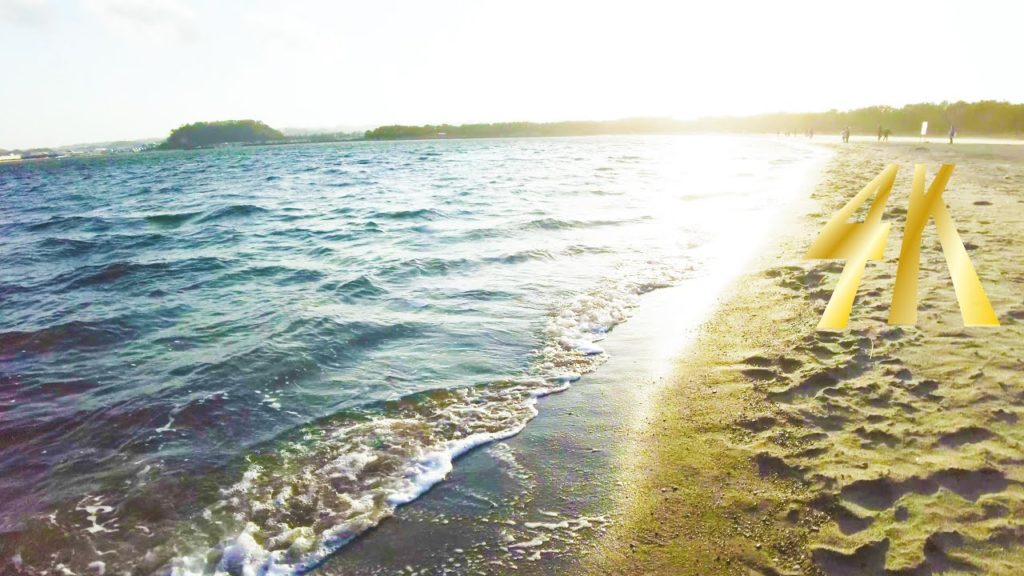 [4K ASMR] A walk in a marine park in Yokohama, Japan (non-stop 1 h 02 min) Sandy beach