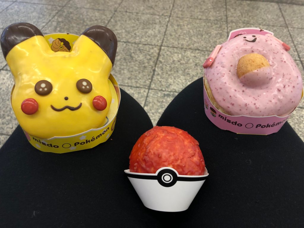Pokémon donuts from Mr. Donut in Sagamihara