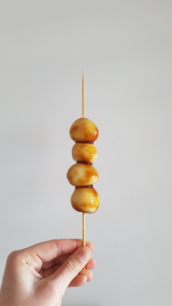 I made dango (1/2 glutinus rice flour 1/2 regular rice flour). The texture was right, but I find that when using glutinus rice flour for any type of mochi I always get a starchy/bitter/powdery aftertaste (hard to describe). What could be causing this? Is there a workaround? I made dango (1/2 glutinus rice flour 1/2 regular rice flour). The texture was right, but I find that when using glutinus rice flour for any type of mochi I always get a starchy/bitter/powdery aftertaste (hard to describe). What could be causing this? Is there a workaround?