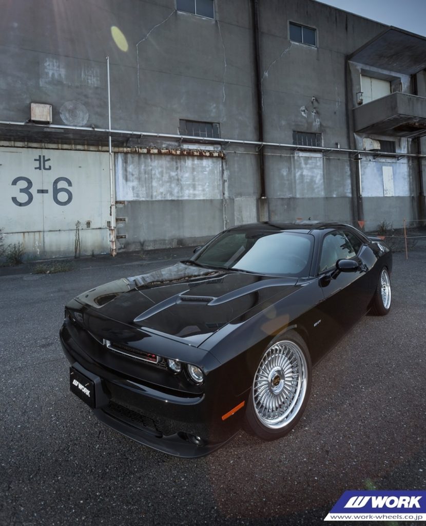 THREE PIECE Dodge Challenger SRT8 on WORK Emitz #artofwheel #emitz...