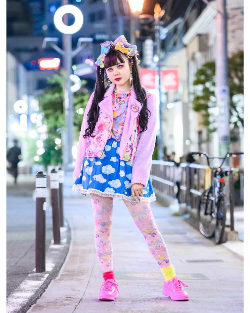 Vocaloid fan Chami (@chami0725mn) on Cat Street in Harajuku wearing a kawaii sty...