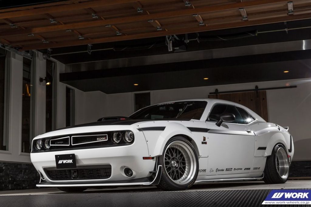 @luxz.inc Dodge Challenger on WORK Meister M1 #artofwheel...