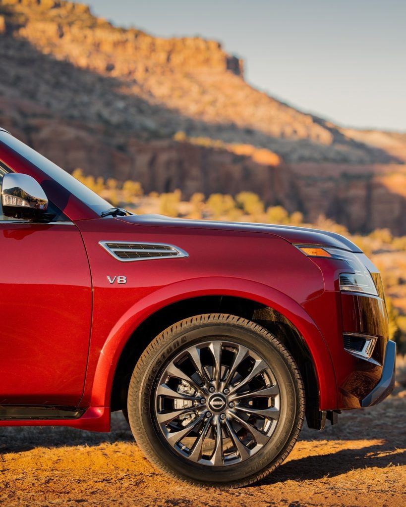 Do you know what V8 stands for? Comment below. #NissanArmada...