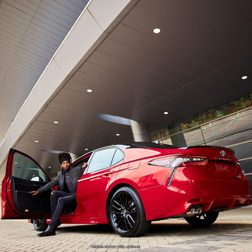 No choice but to be noticed. #Camry #Hybrid #LetsGoPlaces...