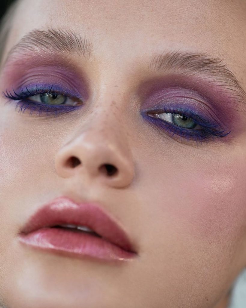 File under: purple reign. To create this look on @angie.savchuk, makeup artist @...