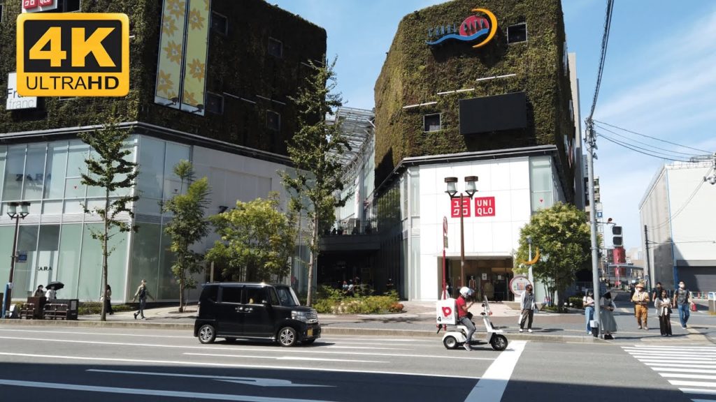 🇯🇵 [4K] Japan Walk - Hakata station (博多駅) - Canal City - Chikuzen Sumiyoshi - Binaural Audio
