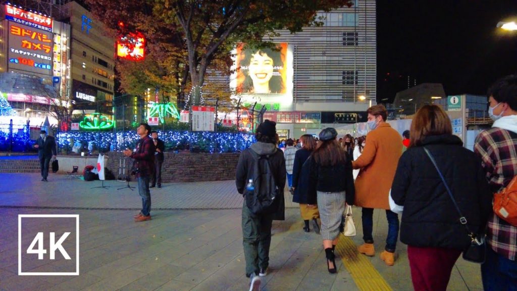 【4K】Night walk in Tokyo, Japan in winter season | From downtown Shinjuku to Shinjuku Station 【4K】Night walk in Tokyo, Japan in winter season | From downtown Shinjuku to Shinjuku Station