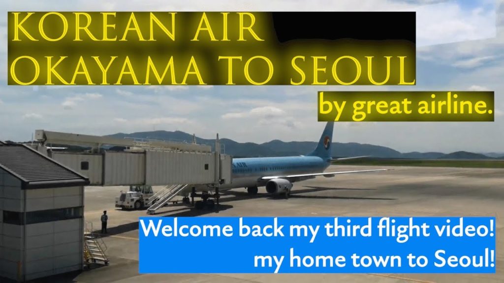 My flight registry / Korean Air / Okayama to Seoul / Economy Class / B-737-800 My flight registry / Korean Air / Okayama to Seoul / Economy Class / B-737-800