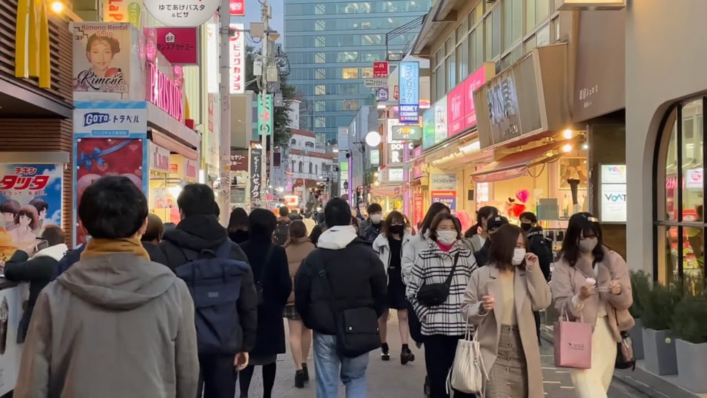 【4K HDR】Tokyo Walk - Harajuku at evening (Feb.2021) 【Japan】