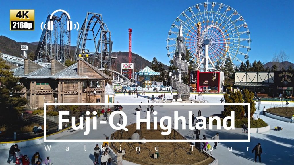 [4K/Binaural] Fuji-Q Highland Walking Tour: The Thrill Ride Amusement Park - Yamanashi Japan