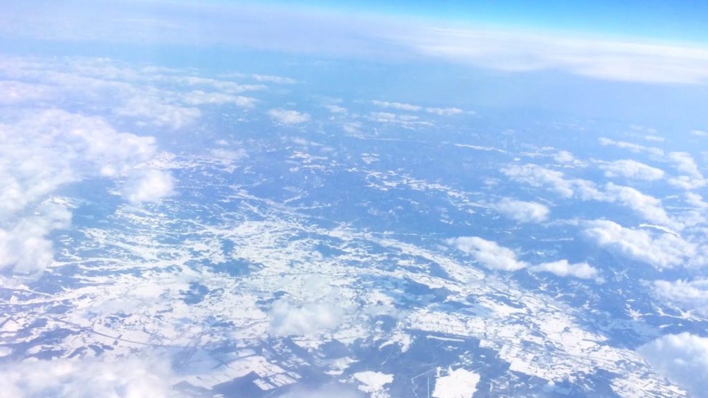 Best Winter Airplane Approach! Tokyo to Hokkaido Flight