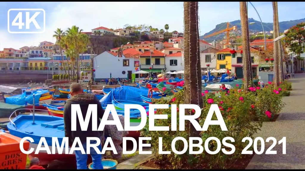[4K] Madeira Portugal Jan' 2021 - Praia Formosa to Câmara de Lobos - natural sights and sounds walk