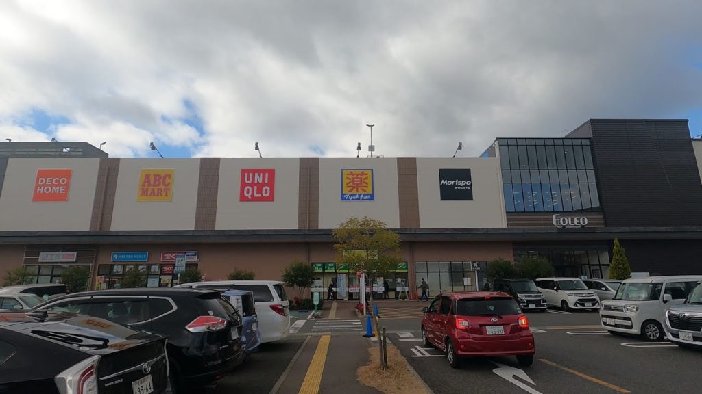 【4K】滋賀　フォレオ大津一里山内のお散歩（ウインドウショッピング）。A window shopping video in Foleo Otsu Ichiriyama in Shiga Japan.