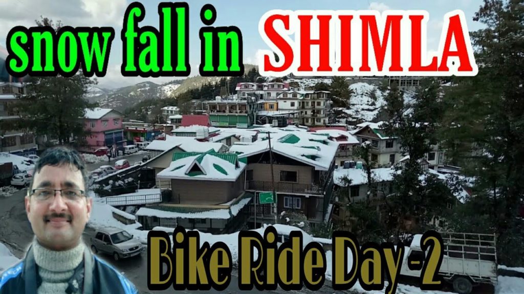 Snowfall in Shimla !! Bike Ride To Shimla || HIMACHAL !! HIM MOTO EXPLORER ||