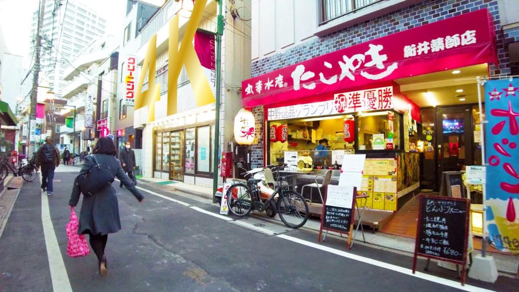 [4K ASMR] Arai Yakushi walk in Tokyo, Japan (non-stop 1 h 05 min) Shopping street, temple