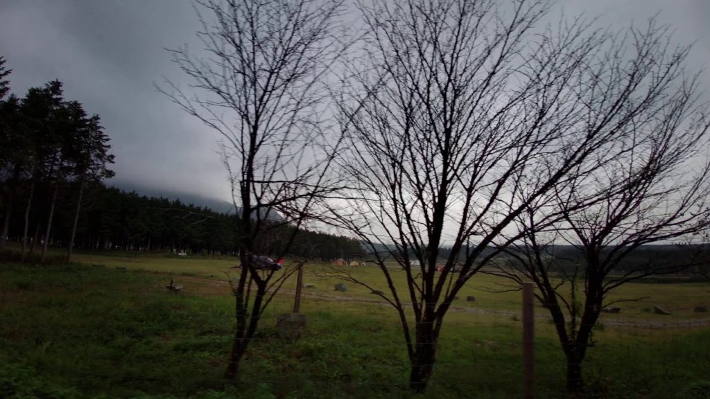 Leaving Fumotoppara Campground (ふもとっぱらキャンプ場)