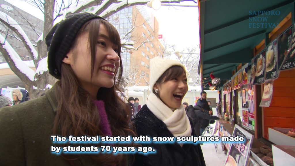 Sapporo Snow Festival (Odori Site in daytime)【English Ver.】