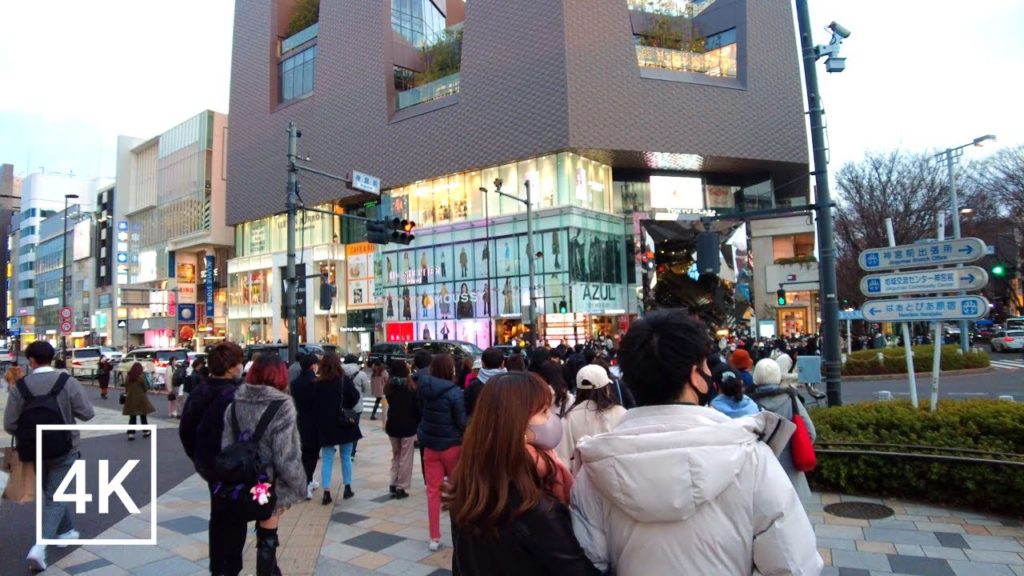 【4K】Take a walk in Omotesando, Tokyo | A lively holiday in Japan