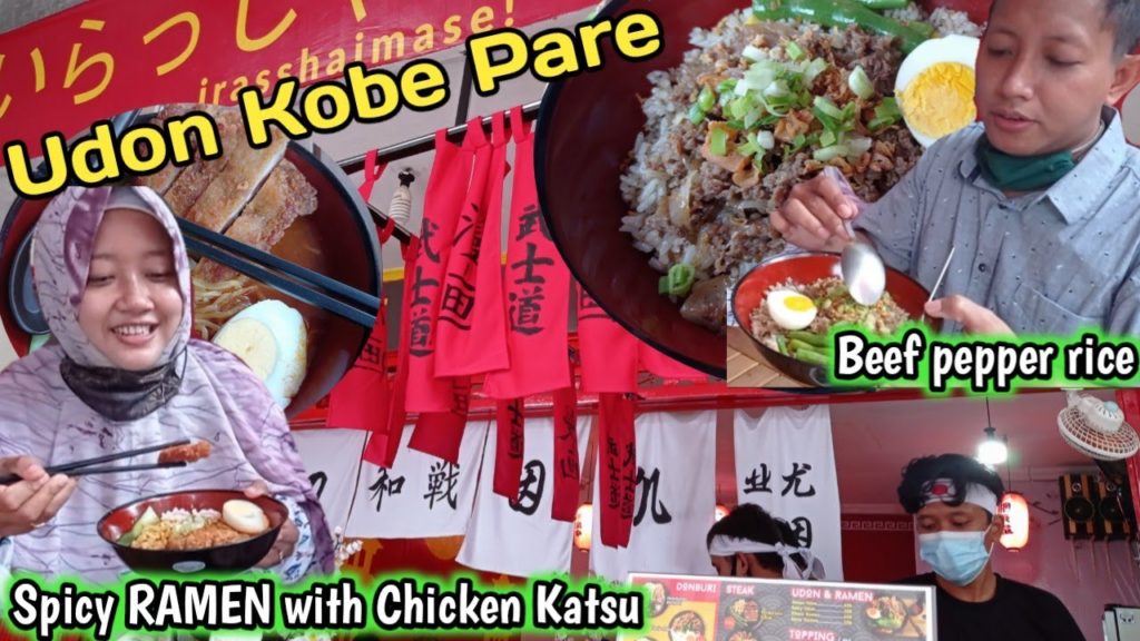Udon Kobe Pare - Kuliner Kediri Little Tokyo Japanese Food - Motor Vlogs