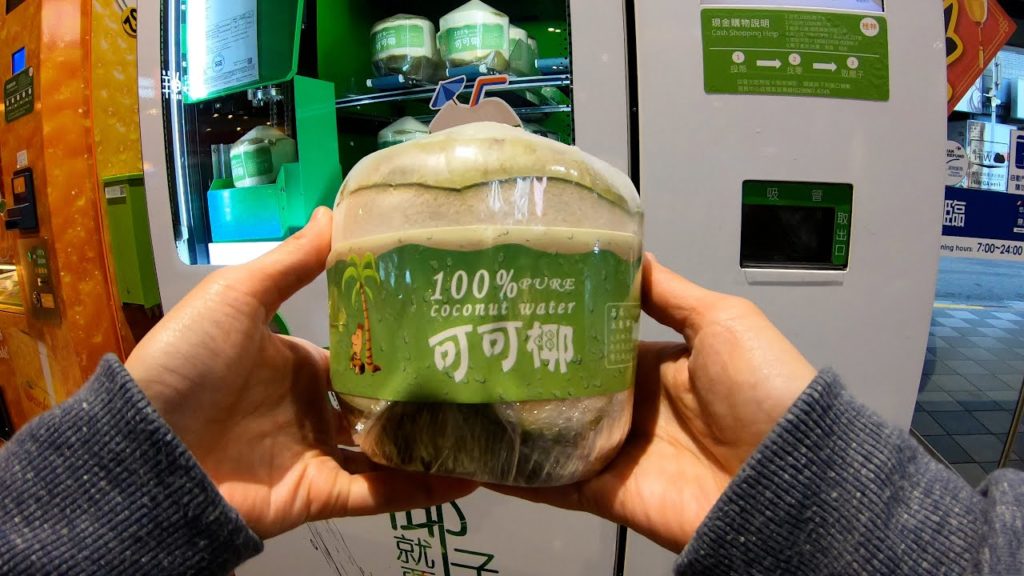 Coconut and Orange Juice Vending Machine