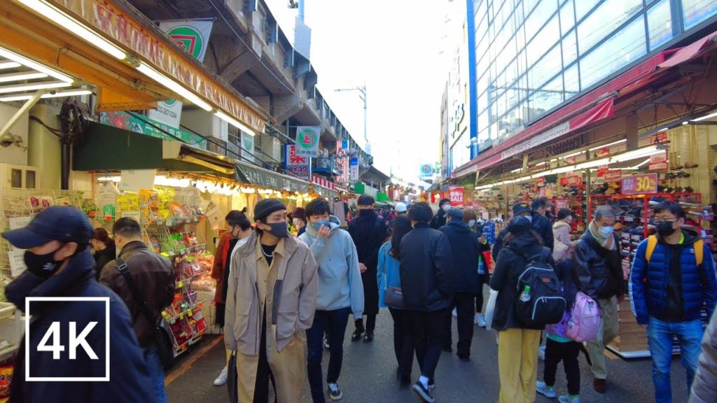 【4K】Tokyo walk in Japan under a state of emergency  | From Ueno to Ameya Yokocho and Suehirocho 【4K】Tokyo walk in Japan under a state of emergency  | From Ueno to Ameya Yokocho and Suehirocho