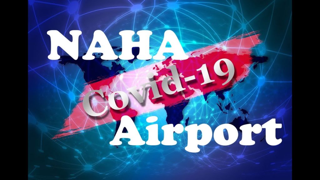 Walk Airport COVID-19 Japan Okinawa Naha Social distancing