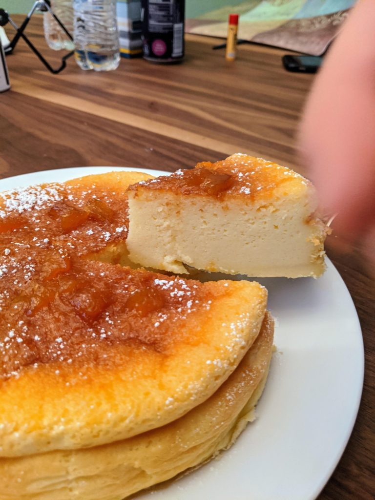 First attempt Japanese souffle cheesecake