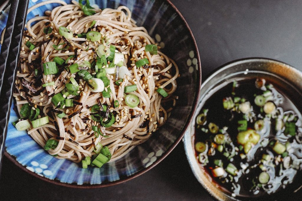 Some quick cold soba for lunch today.