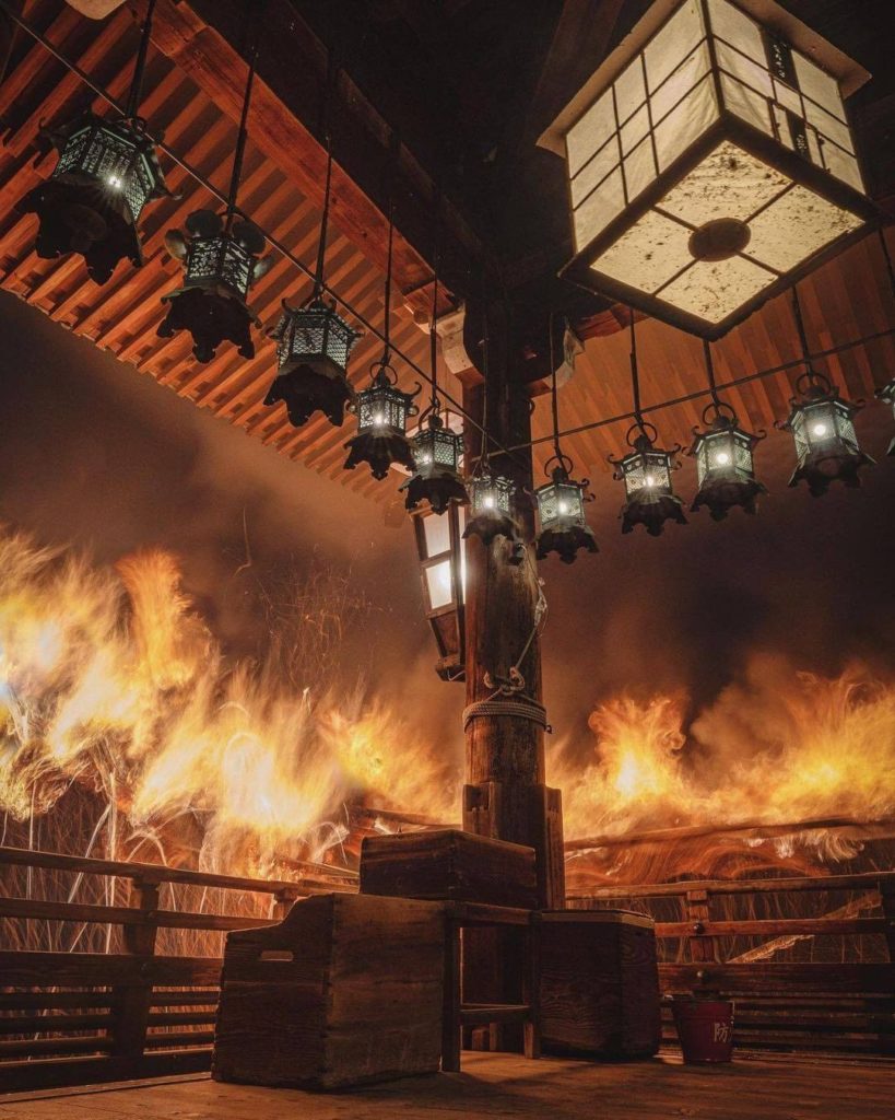 Check out those flames!  The Shunie Ceremony, held every year in March at the To...
