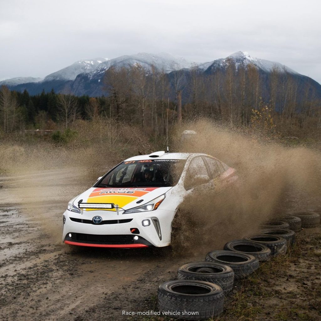 Built to rally!  #Prius AWD-e #LetsGoPlaces...