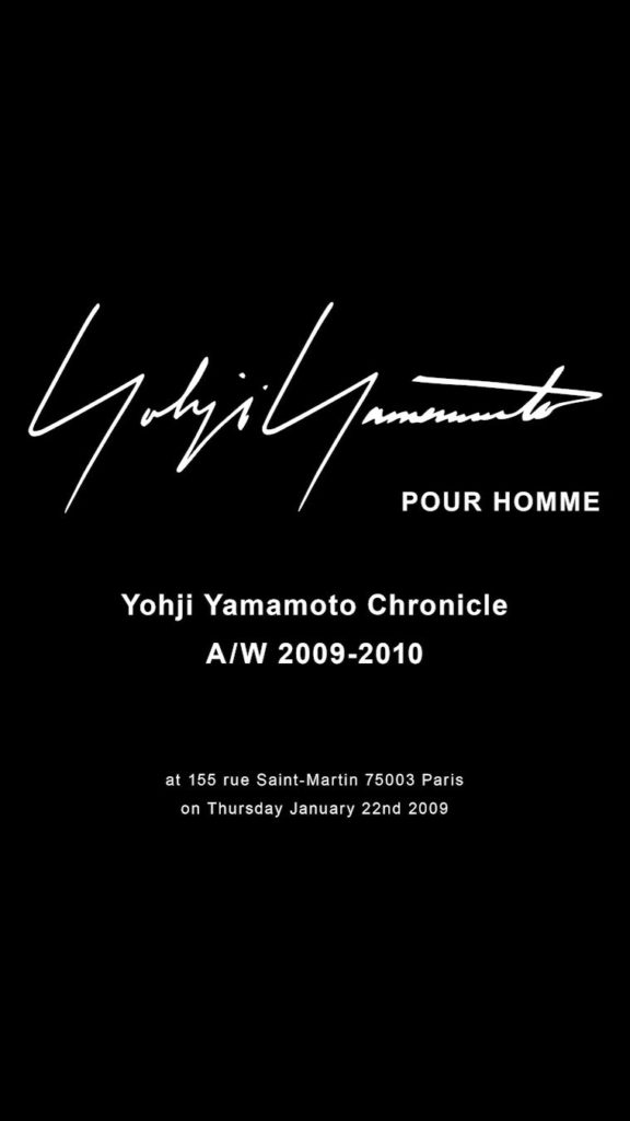 Yohji Yamamoto Chronicle  Yohji Yamamoto POUR HOMME
A/W 2009-2010  #YohjiYamamo...