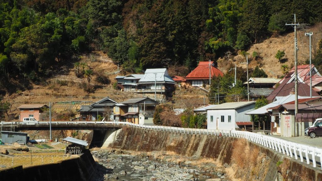 森の奥の上筒香集落【限界集落の風景・里山】(和歌山県高野町)Kamitsutsuga Wakayama Japan