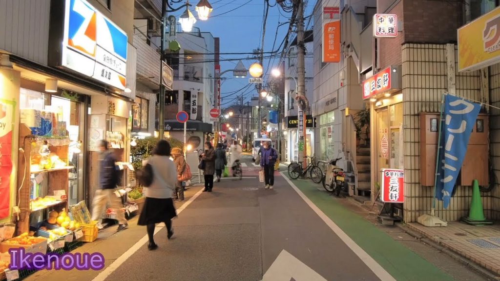 Tokyo Evening Walking ✨4K　Ikenoue ~ Higashi-Kitazawa　Shopping Streets　Japan🎧High Quality Binaural