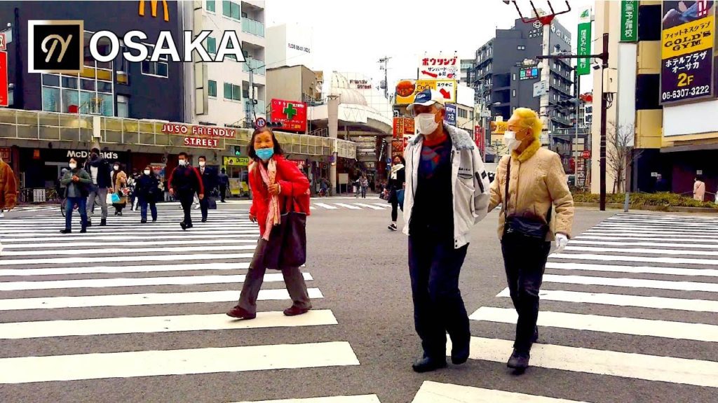 【OSAKA】Local Area Juso Walking Tour  in Japan  大阪・十三（じゅうそう）を歩いてみた【4K】