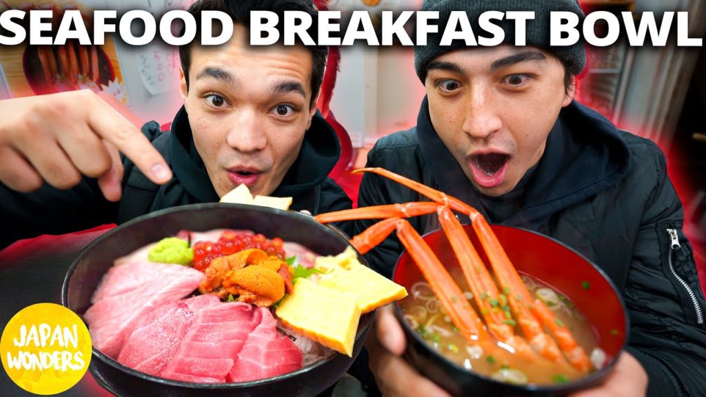 JAPANESE STREET FOOD – Seafood Bowl for Breakfast!! JAPANESE STREET FOOD - Seafood Bowl for Breakfast!!