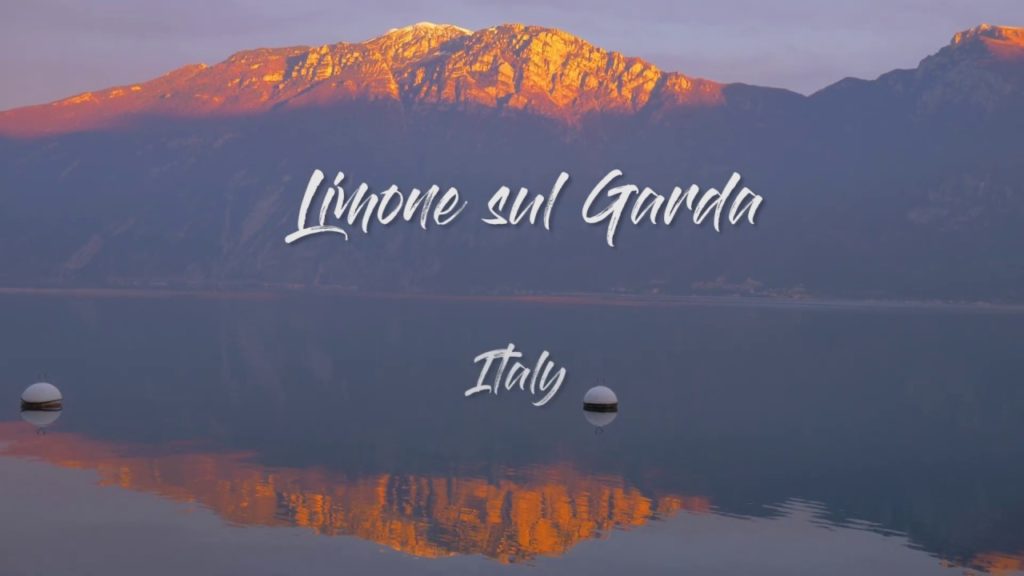 Lago di garda Italy - Limone sul Garda in the winter