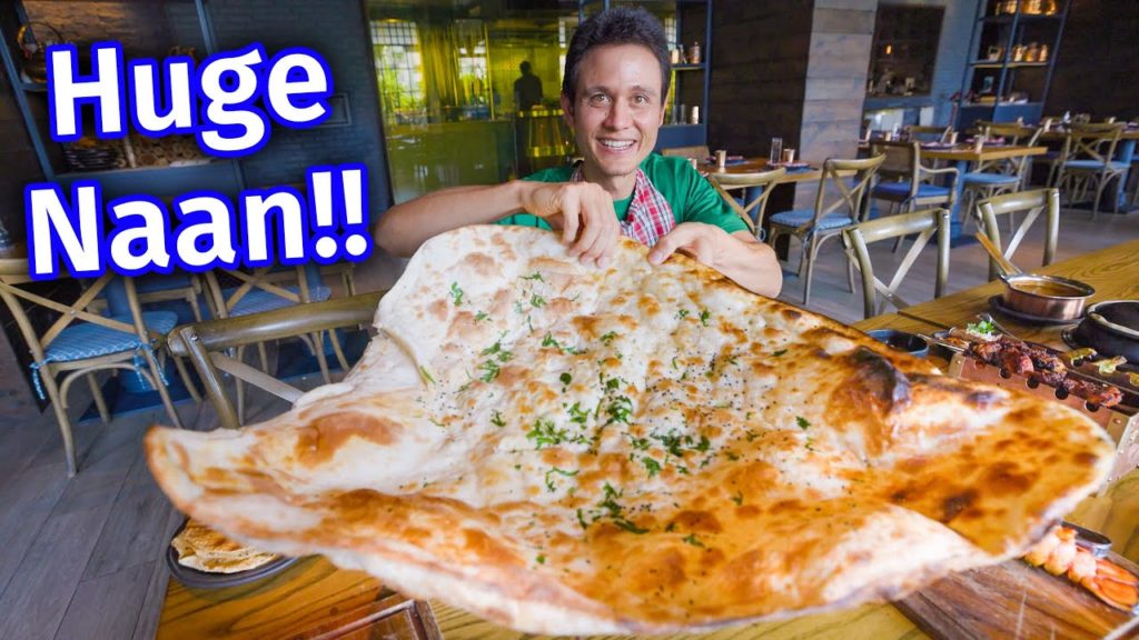 Table Size Naan!! INDIAN FOOD – Giant Kebab Meal Cooked in the Tandoor!! Table Size Naan!! INDIAN FOOD - Giant Kebab Meal Cooked in the Tandoor!!