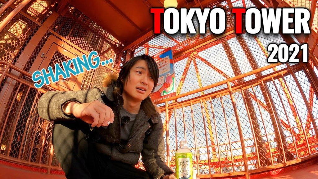 Amazing Views, Climbing Up Outdoor Stairs of Tokyo Tower #279