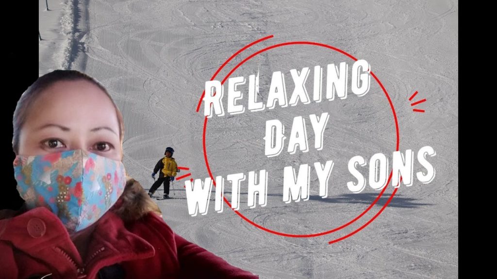 Relaxing Day With My Sons, niigata, snowboard plan, nitro snowboard, snowboardin,g  ski instructor