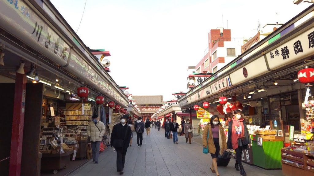 [4K] Japan Walk Tokyo :Asakusa 浅草 (February,2021)