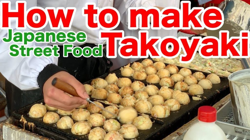 Japanese street food Takoyaki/How to make Takoyaki