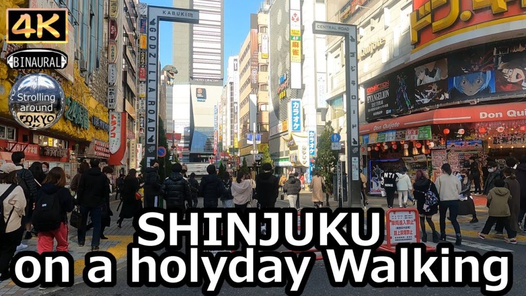 SHINJUKU on a holiday Walking Tour – 4K Tokyo Japan SHINJUKU on a holiday Walking Tour - 4K Tokyo Japan